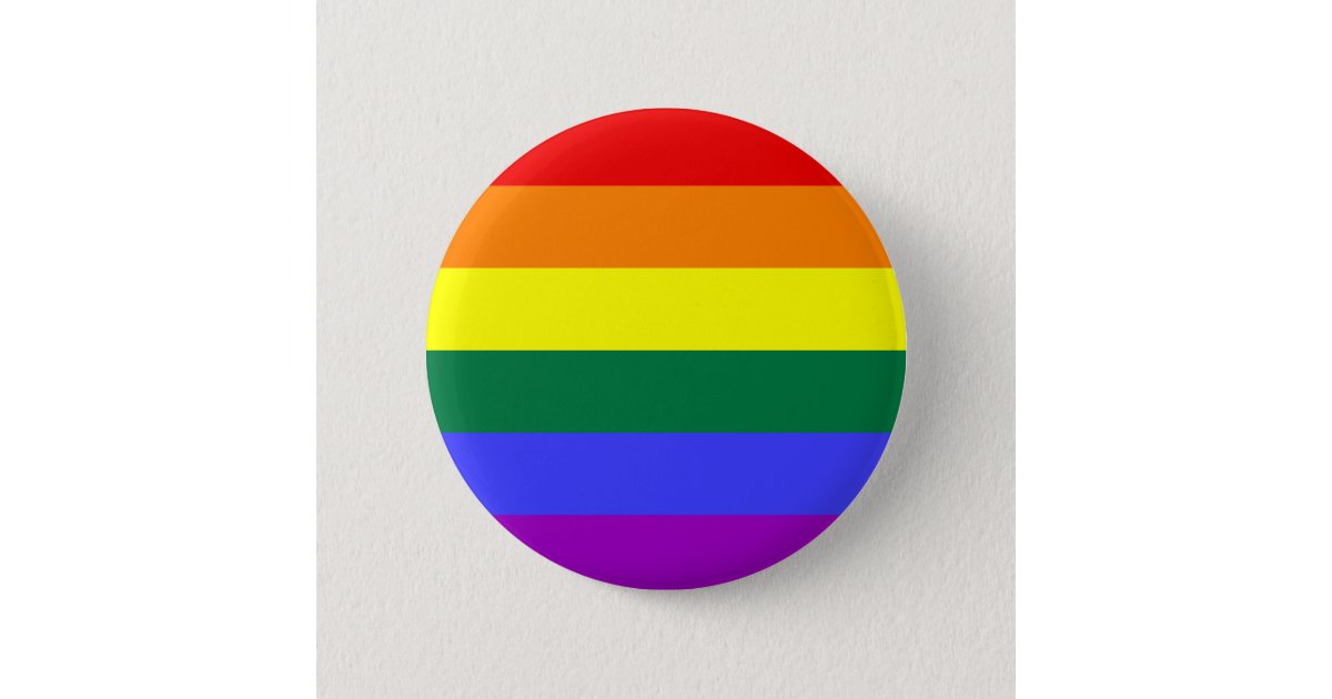 Rainbow Pride Flag Button Zazzle