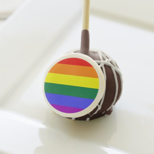 Rainbow Pride Flag Cake Pops