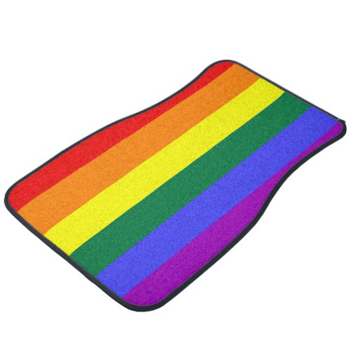 Rainbow Pride Flag Car Mat