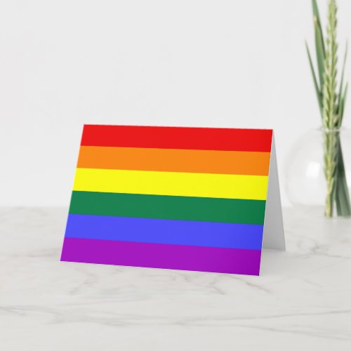 Rainbow Pride Flag Card