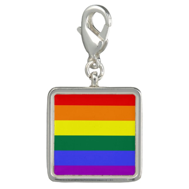 Rainbow Pride Flag Charm (Front)
