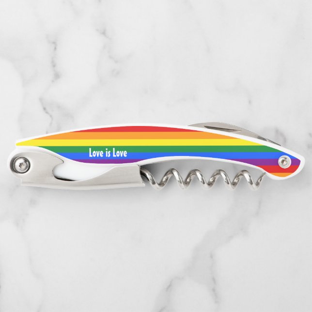 Rainbow Pride Flag Corkscrew (Front)