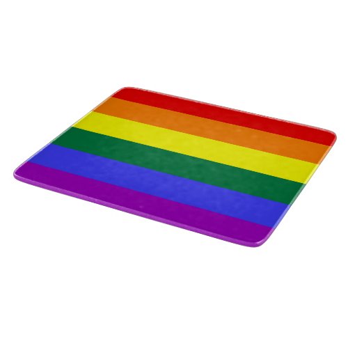 Rainbow Pride Flag Cutting Board