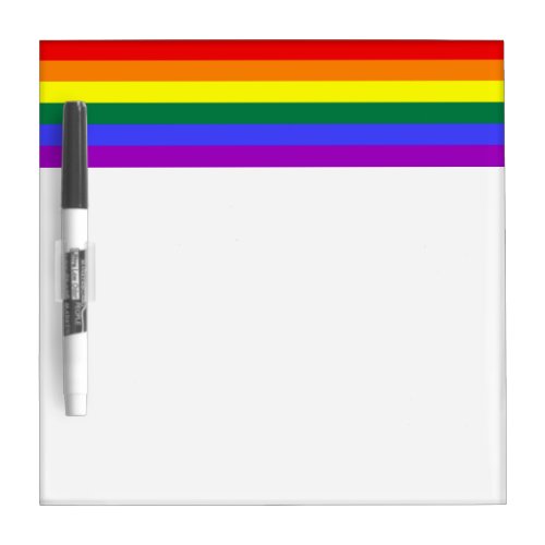 Rainbow Pride Flag Dry Erase Board