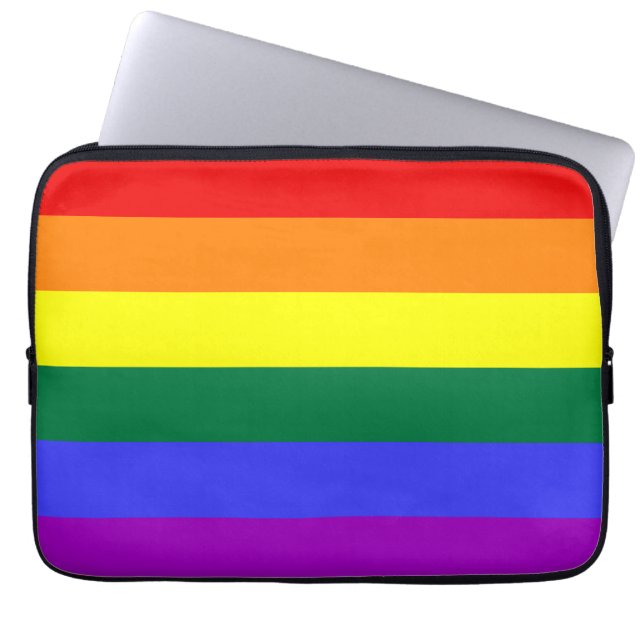 Rainbow Pride Flag Electronics Sleeve (Front)