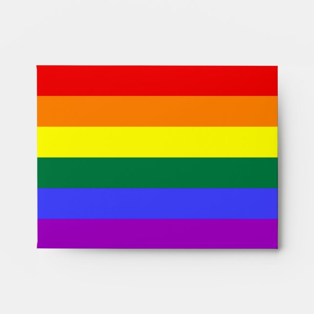 Rainbow Pride Flag Envelope (Front)