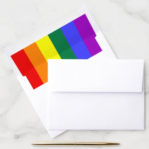 Rainbow Pride Flag Envelope Liner