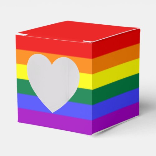 Rainbow Pride Flag Favor Boxes