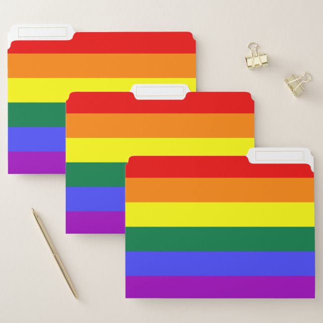 Rainbow Pride Flag File Folder (Set)