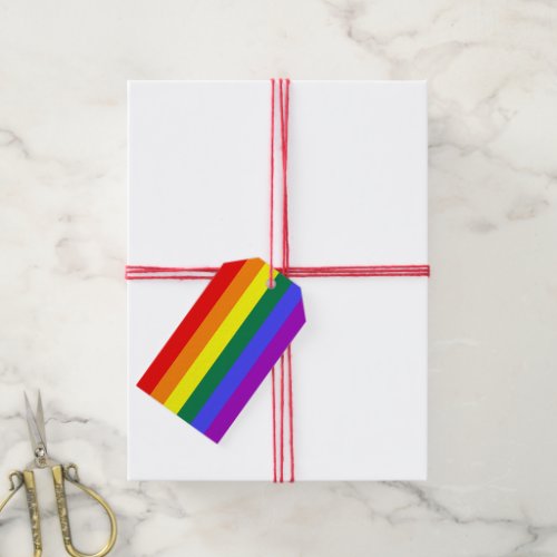 Rainbow Pride Flag Gift Tags