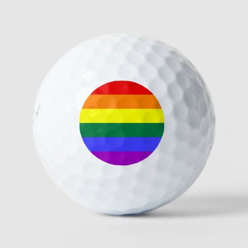 Rainbow Pride Flag Golf Balls