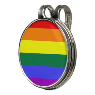 Rainbow Pride Flag Golf Hat Clip