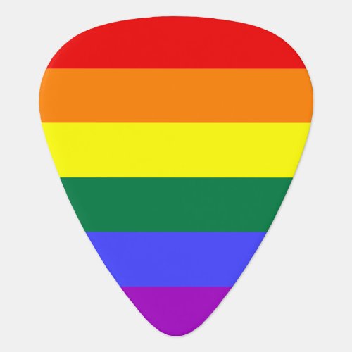 Rainbow Pride Flag Guitar Pick