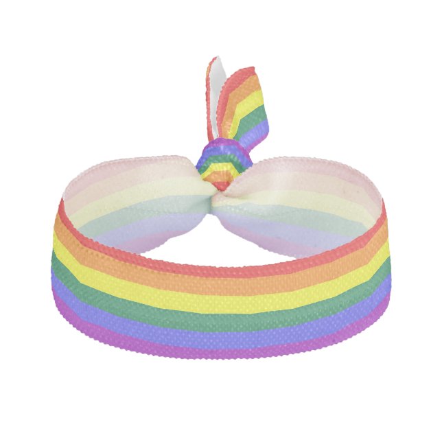Rainbow Pride Flag Hair Tie (Front)