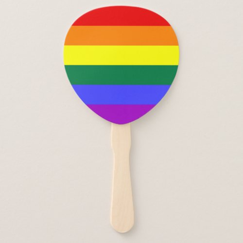 Rainbow Pride Flag Hand Fan