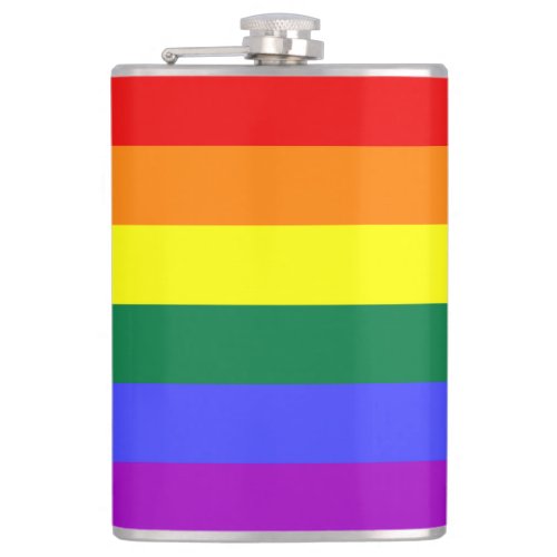 Rainbow Pride Flag Hip Flask