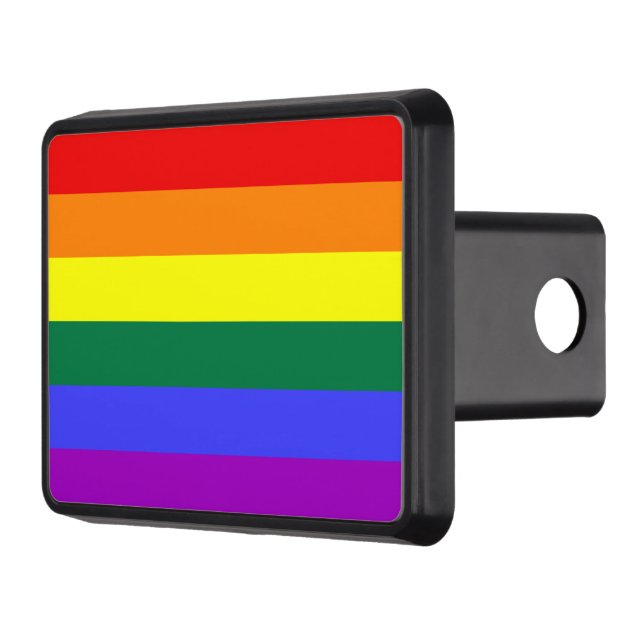 Rainbow Pride Flag Hitch Cover (Left)