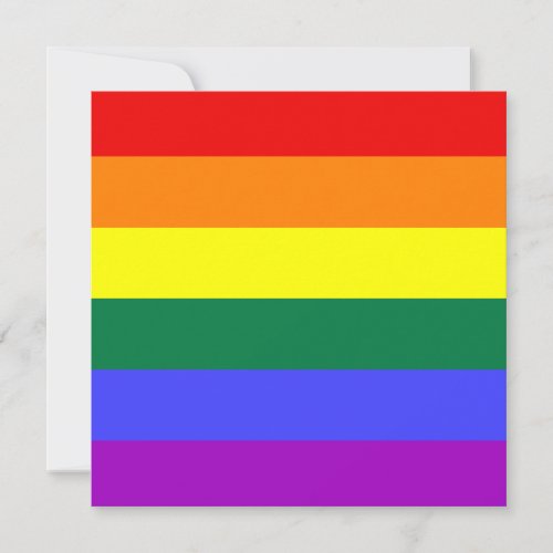 Rainbow Pride Flag Invitation