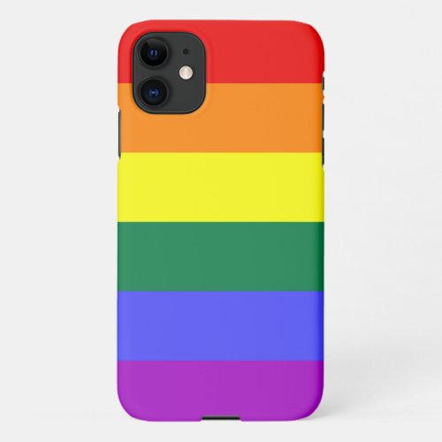 Rainbow Pride Flag iPhone 11 Case