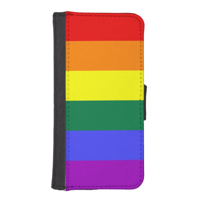 Rainbow Pride Flag iPhone Wallet Case (Front)