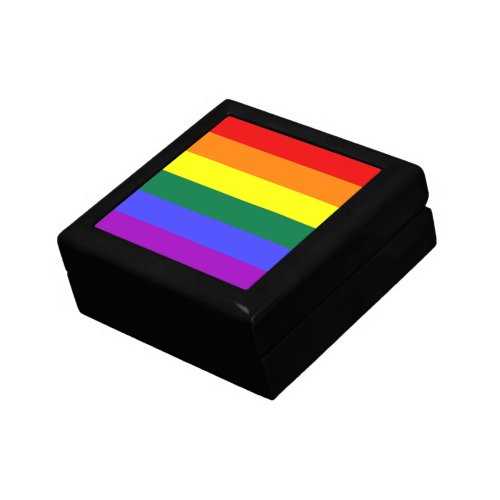 Rainbow Pride Flag Jewelry Box