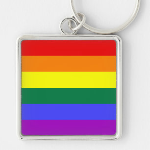 Rainbow Pride Flag Keychain