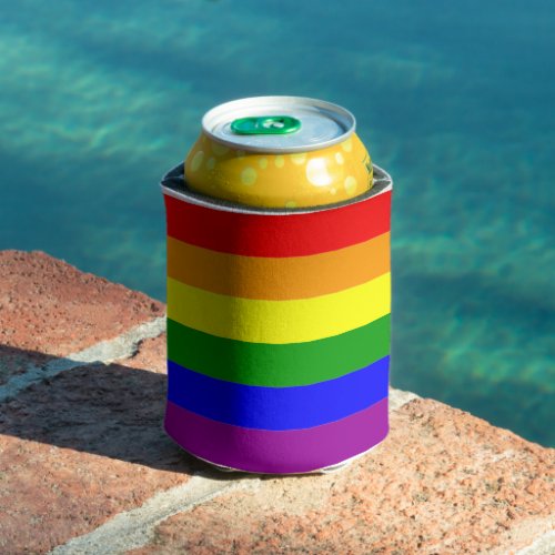 Rainbow Pride Flag LGBTQIA Can Cooler