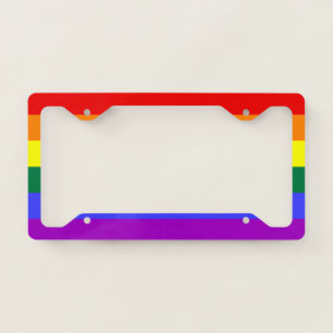 Rainbow Pride Flag License Plate Frame