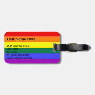 Rainbow Pride Flag Luggage Tag