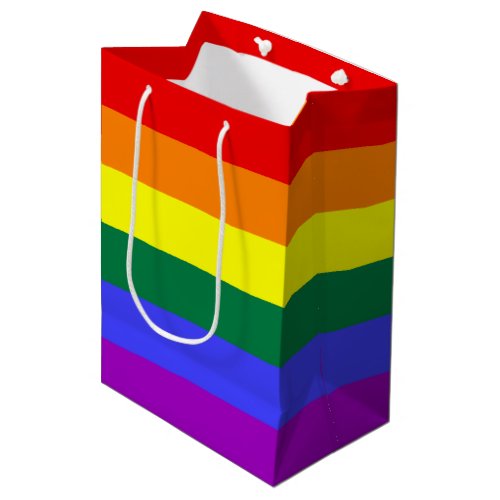 Rainbow Pride Flag Medium Gift Bag