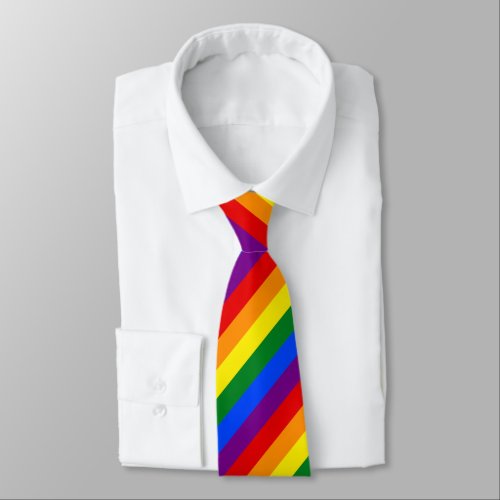 Rainbow Pride Flag Neck Tie