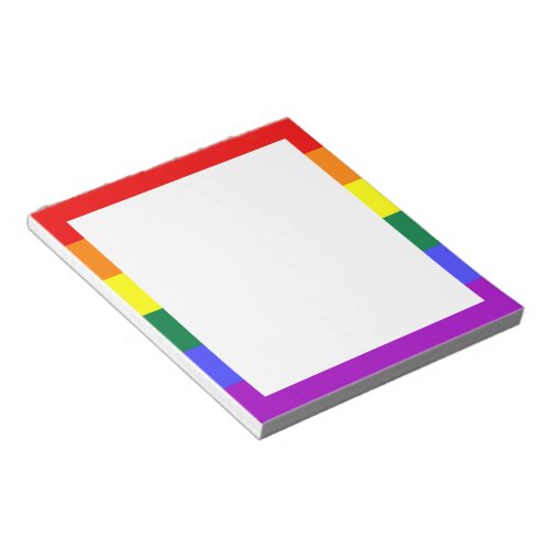 Rainbow Pride Flag Notepad