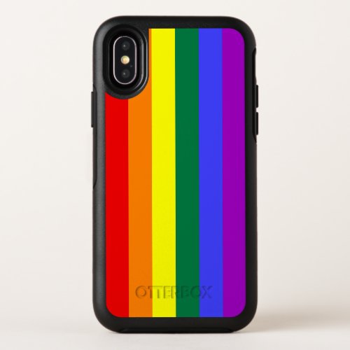Rainbow Pride Flag OtterBox Symmetry iPhone X Case