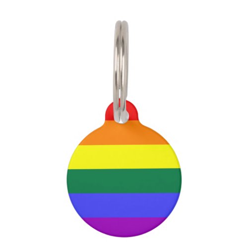 Rainbow Pride Flag Pet Tag