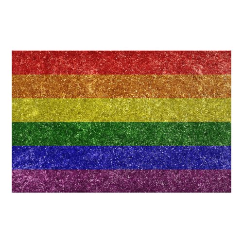 Rainbow pride flag photo print