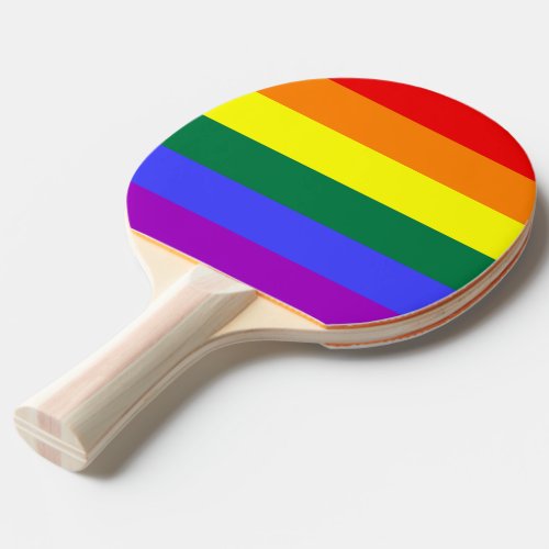 Rainbow Pride Flag Ping_Pong Paddle