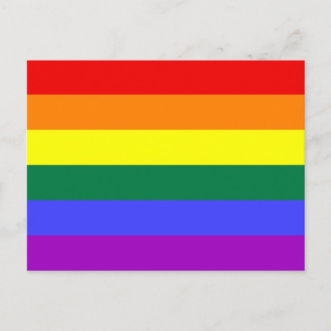 Rainbow Pride Flag Postcard (Front)