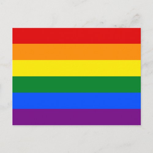 Rainbow Pride Flag Postcard