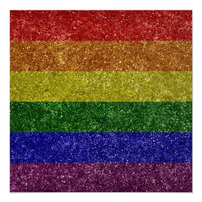 Rainbow pride flag poster (Front)