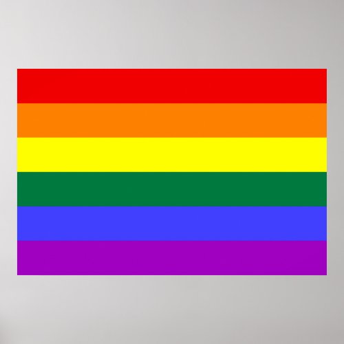 Rainbow Pride Flag Poster