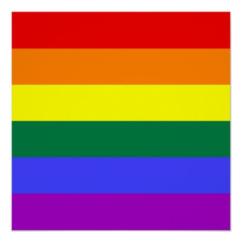 Rainbow Pride Flag Poster
