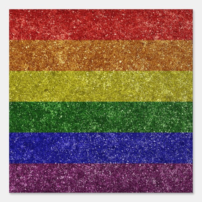 Rainbow pride flag sign (Front)