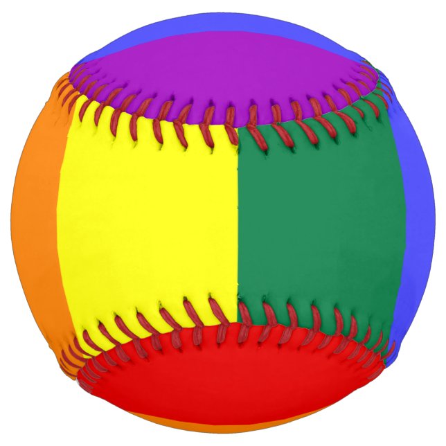 Rainbow Pride Flag Softball (Front)