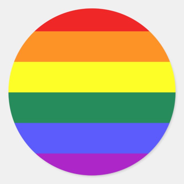 Rainbow Pride Flag Sticker (Front)