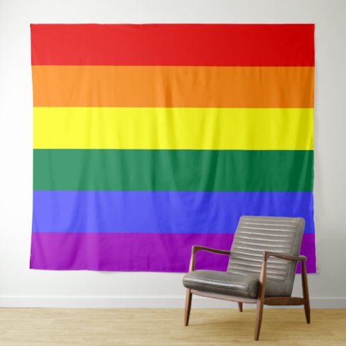 Rainbow Pride Flag Tapestry