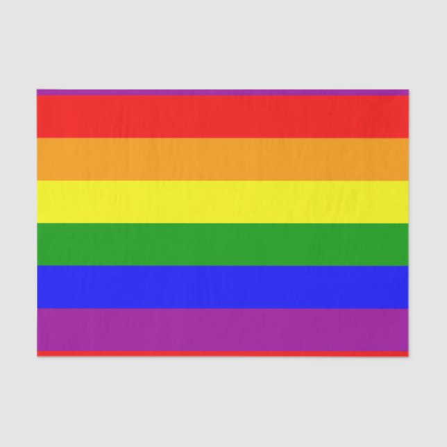 Rainbow Pride Flag Tissue Paper (Front)