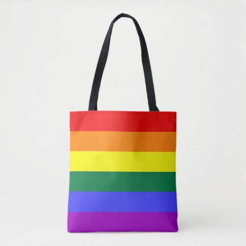 Rainbow Pride Flag Tote Bag