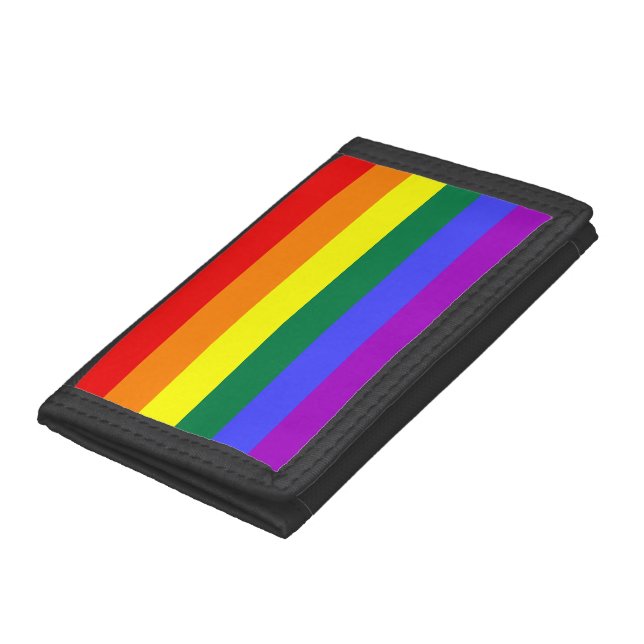 Rainbow Pride Flag Trifold Wallet (Bottom)