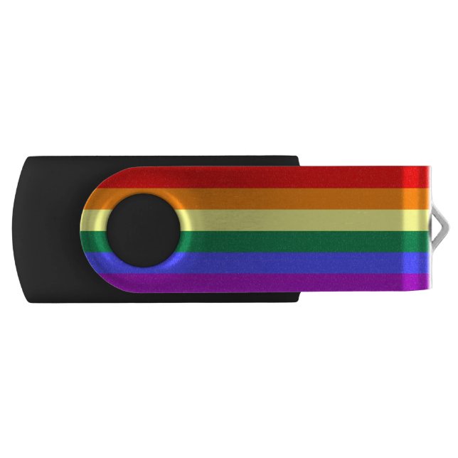 Rainbow Pride Flag USB Flash Drive (Front)