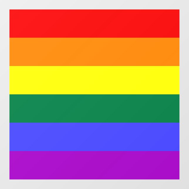 Rainbow Pride Flag  Window Cling (Sheet)